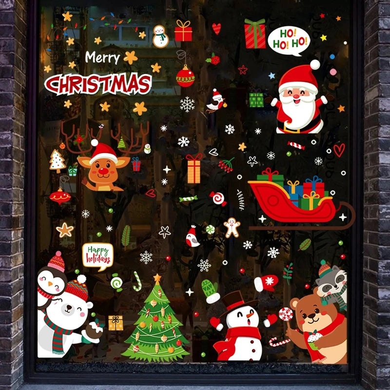 Wall Window Stickers Marry Christmas Decoration