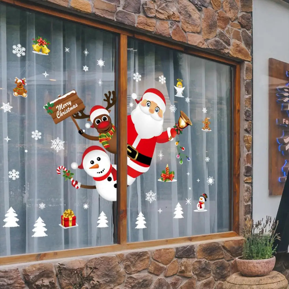 Wall Window Stickers Marry Christmas Decoration