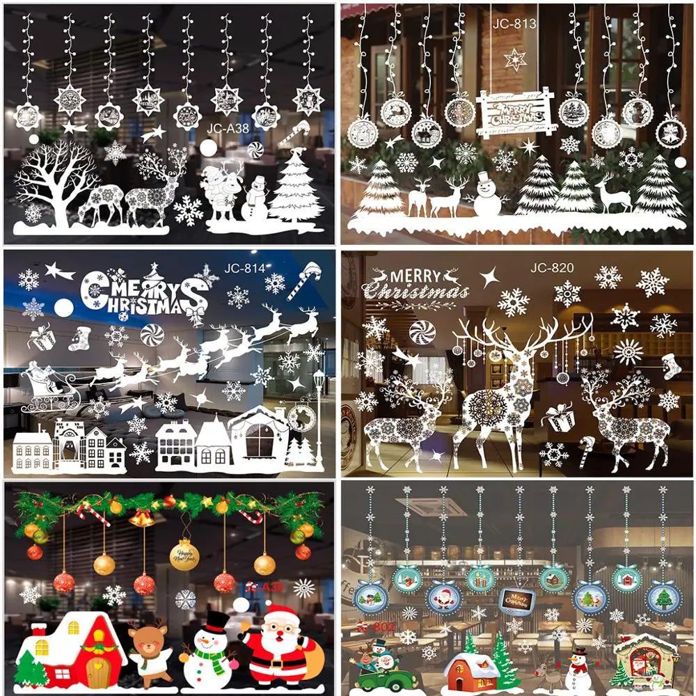 Wall Window Stickers Marry Christmas Decoration