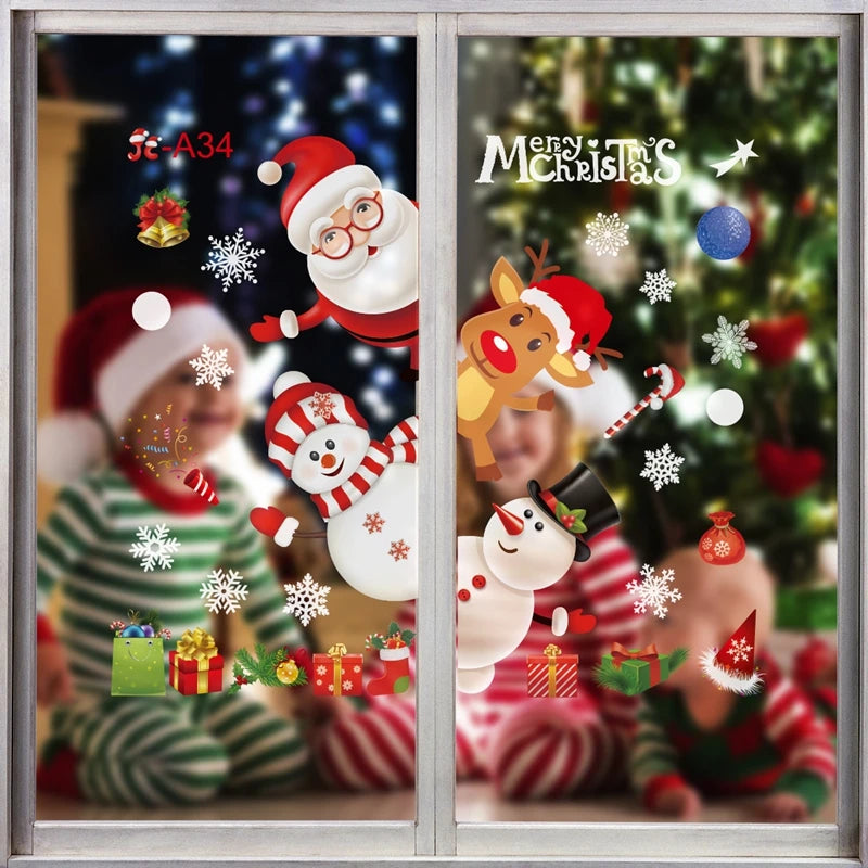 Wall Window Stickers Marry Christmas Decoration