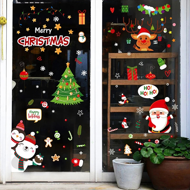 Wall Window Stickers Marry Christmas Decoration