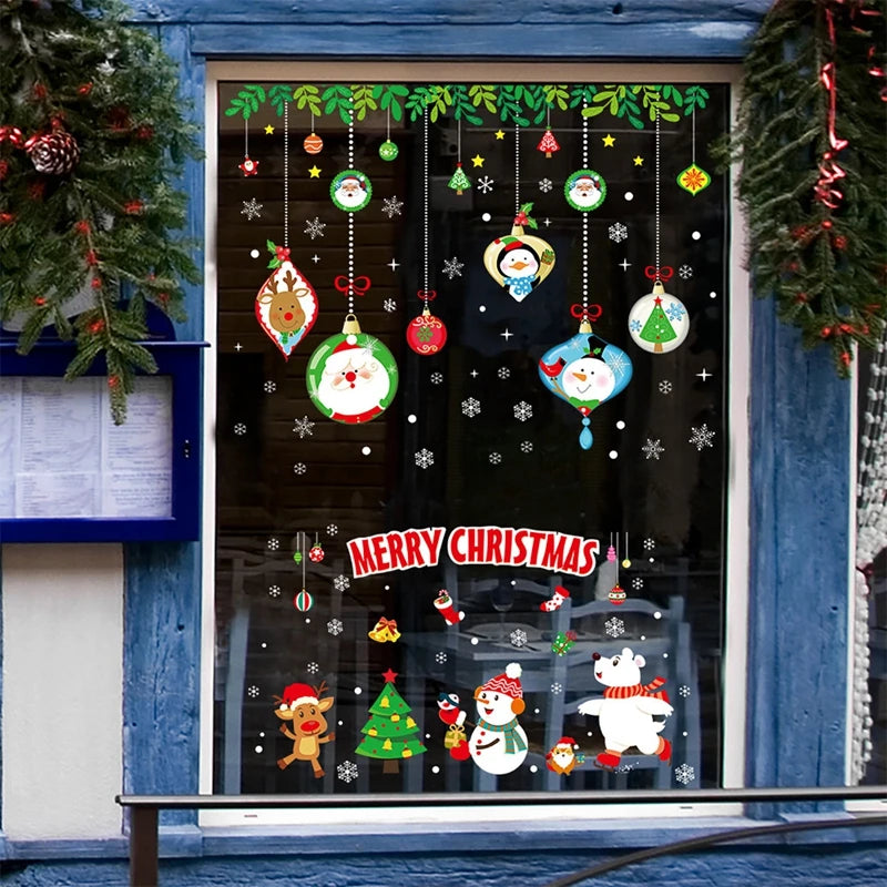 Wall Window Stickers Marry Christmas Decoration