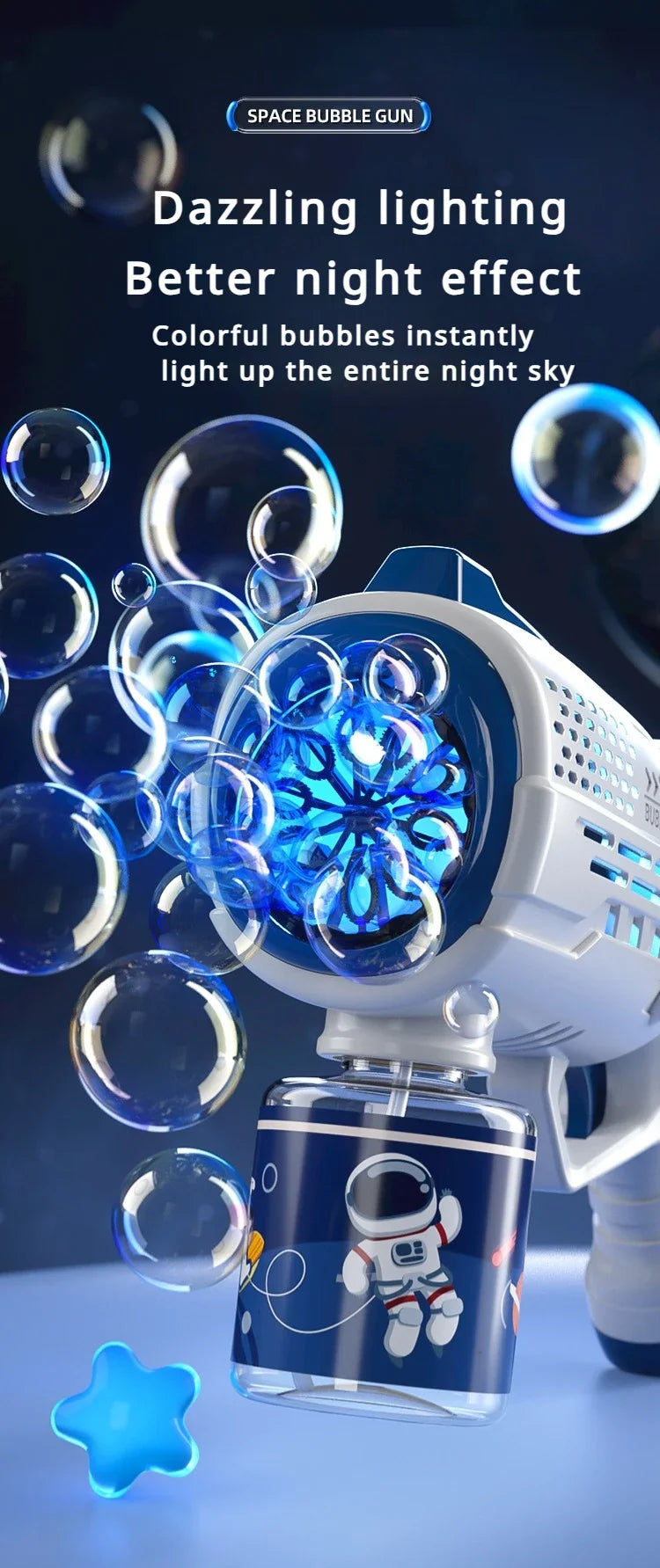 Astronaut Electric Soap Bubble Machine