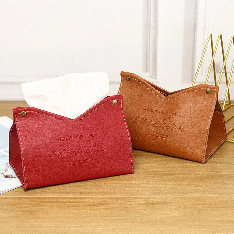 Leather Tissue Box