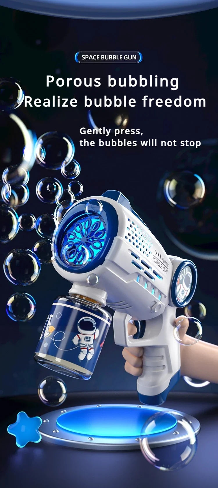 Astronaut Electric Soap Bubble Machine