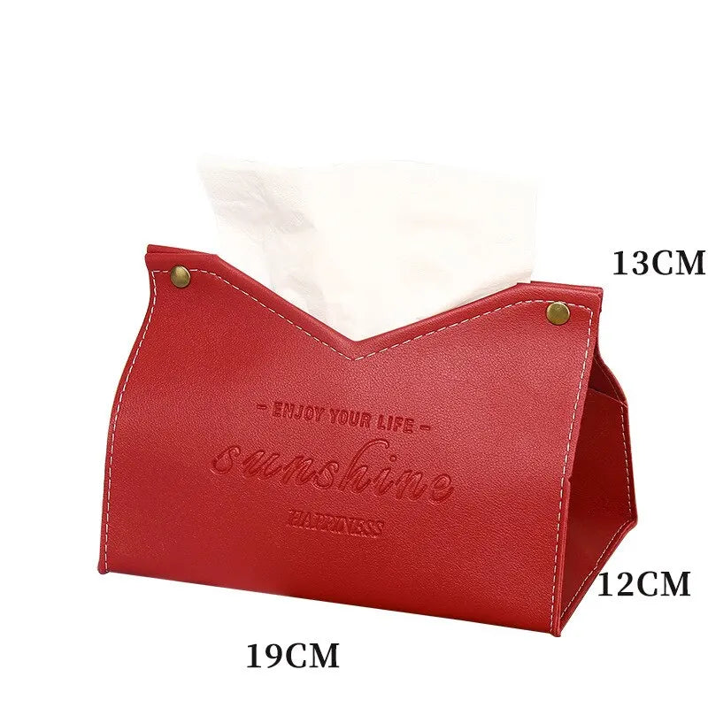 Leather Tissue Box