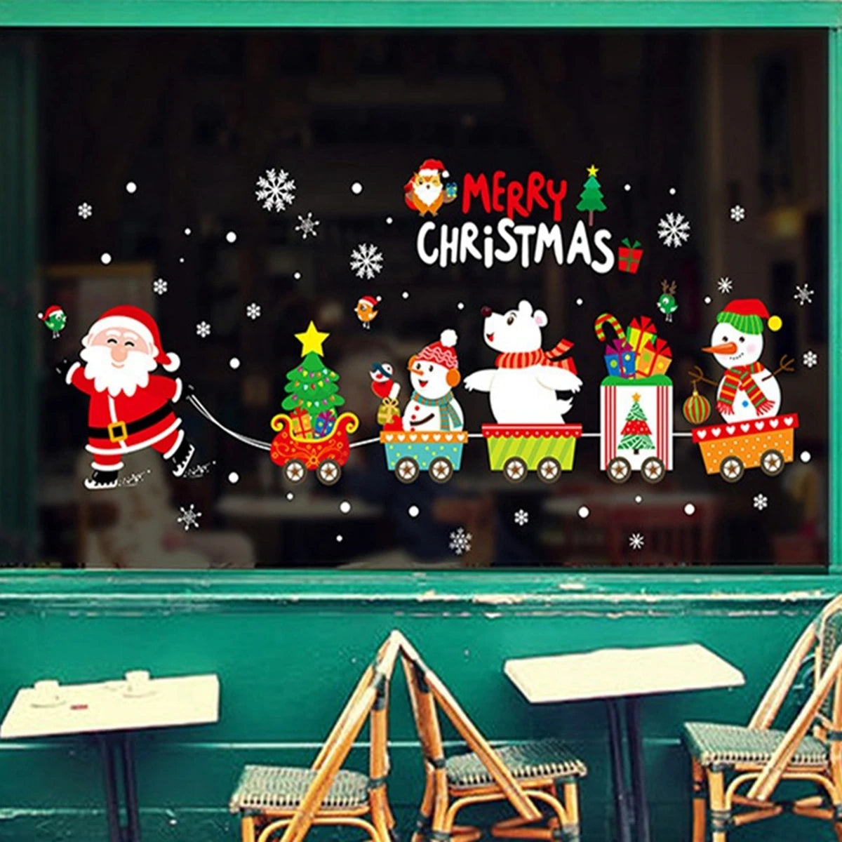 Wall Window Stickers Marry Christmas Decoration