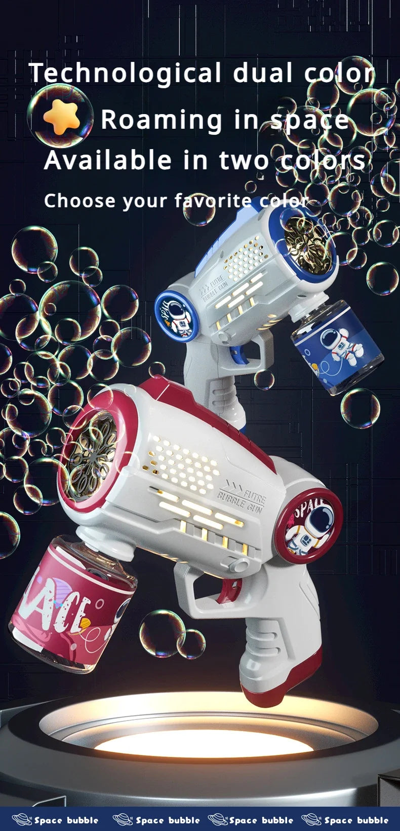 Astronaut Electric Soap Bubble Machine