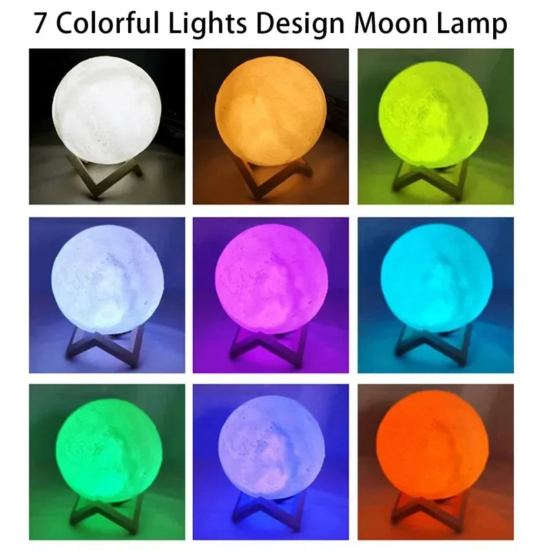 8cm Moon Lamp LED